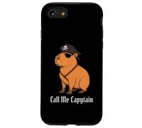 Capybara Call Me Capytain Pirate Animal Lover Ragazzi Ragazze Bambino Custodia per iPhone SE (2020) / 7 / 8