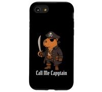 Capybara Call Me Capytain Pirate Animal Lover Ragazzi Ragazze Bambino Custodia per iPhone SE (2020) / 7 / 8