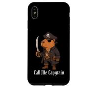 Capybara Call Me Capytain Pirate Animal Lover Ragazzi Ragazze Bambino Custodia per iPhone XS Max