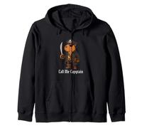 Capybara Call Me Capytain Pirate Animal Lover Ragazzi Ragazze Bambino Felpa con Cappuccio