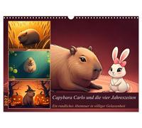 Capybara Carlo und die vier Jahreszeiten (Wandkalender 2027 DIN A3 quer), CALVEN