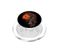 Capybara Cavaliere senza testa Jack O Lanterna intagliato zucca PopSockets PopGrip per MagSafe