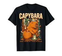 Capybara Chaos Intorno a Me Pace Dentro di Me Maglietta