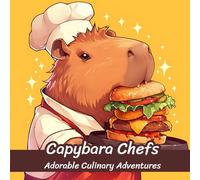 Capybara Chefs Adorable Culinary Adventures: Explore the Delightful World of Capybara Chefs with Over 50 Unique Designs, Capybara as Chefs Coloring Book for adults and kids (104 Pages 8.5"x 8.5")