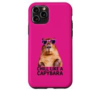 Capybara Chill Like A Capybara Foto Atmosfera Rilassata Custodia per iPhone 11 Pro