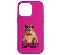 Capybara Chill Like A Capybara Foto Atmosfera Rilassata Custodia per iPhone 14 Pro Max