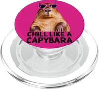 Capybara Chill Like A Capybara Foto Atmosfera Rilassata PopSockets PopGrip per MagSafe
