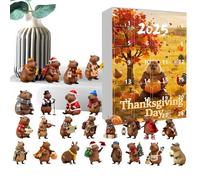 Capybara Christmas Calendar - Christmas Countdown Calendar | Capybara 2d Acrylic Pendant | 24 Days Christmâs Countdown Ornament,for Holiday Seasonal Thanksgiving Easter Kids Teens Adults