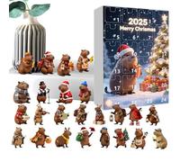 Capybara Christmas Calendar - Christmas Countdown Calendar | Capybara 2d Acrylic Pendant | 24 Days Christmâs Countdown Ornament,for Holiday Seasonal Thanksgiving Easter Kids Teens Adults