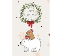 Capybara Christmas Sketchbook - Cute Holiday Notebook with 100 Blank Pages | 6x9 Inch: Adorable Capybara Drawing Journal & Festive Gift for Kids, Teens, and Adults Who Love Cute Animals