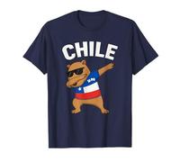 Capybara Cile Dabbing Si Po Cileno Prde Bandiera Capibara Maglietta