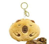 Capybara Coin Purse, Soft Change Purse, Capybara Wallet, Cute Capybara Purse, Keychain Plush Ornament, Small Coin Purse, Plush Wallet For Girls, Change Purse With Buckle, Keychain Wallet
