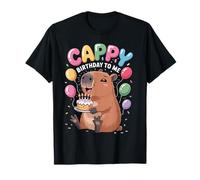 Capybara Compleanno, Cappy Birthday To Me, Todays My Birthday Maglietta