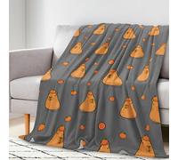 Capybara Coperta Capybara, regalo per ragazze e ragazzi, 127 x 101 cm, morbida coperta in flanella per bambini e adulti, divertente a tema Capibara per gli amanti dei capibara decorazione per divano
