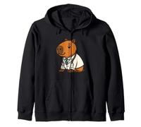 Capybara - Costume da dottore per amanti degli animali, per ragazzi e ragazze Felpa con Cappuccio