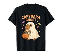 Capybara Costume da Fantasma di Halloween per i Fan degli Animali Carini Maglietta