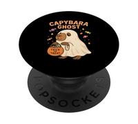 Capybara Costume da fantasma di Halloween per i fan degli animali carini PopSockets PopGrip Adesivo