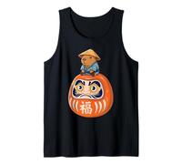 Capybara Costume Giapponese Daruma Bambola Giappone Ragazzi Ragazze Canotta