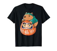 Capybara Costume Giapponese Daruma Bambola Giappone Ragazzi Ragazze Maglietta