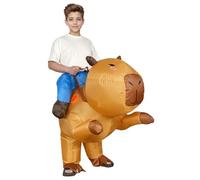 Capybara - Costume gonfiabile per bambini, riutilizzabile, costume da capibara in tessuto, divertente cavalcata su animali, per cosplay, feste, Halloween, costumi per bambini e adulti