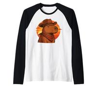 Capybara Cowboy Zen e Deserto Selvaggio Maglia con Maniche Raglan
