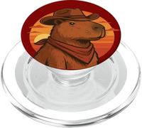 Capybara cowboy zen e deserto selvaggio PopSockets PopGrip per MagSafe