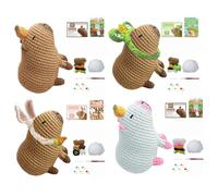 Capybara Crochet Kit - Beginner Crochet Set, DIY Yarn Animal, Handmade Plush Doll, Amigurumi Project, Knitting Accessories, Soft Toy Craft, Kids Crafting Kit, Adult Hobby Project, Learning For Fun