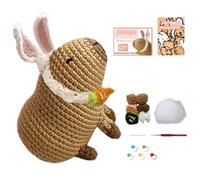 Capybara Crochet Kit - Complete Yarn Craft Set, Beginner Friendly Guide, Capybara Knitting Accessories | Cute Animal DIY Project For Kids Adults Learning Amigurumi Skills At Home