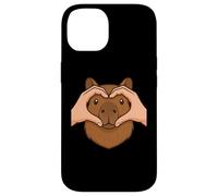 Capybara Cuore Mani Amore Gesto Amante Animali Custodia per iPhone 14