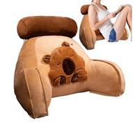 Capybara Cuscino da Lettura Ergonomico Cuscino Lounge Cuscino con Braccioli Schienale con Costruzione Alto Rimbalzo Supporto Lombare Professionale Accessorio Casa Stile Kawaii Strumento per Guardare