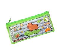 Capybara - Custodia per matite Capybara per penne, custodia per penne, custodia per penne, custodia portatile e carina per uso in ufficio, organizzatore stationery, Crocodile Capybara, vedi