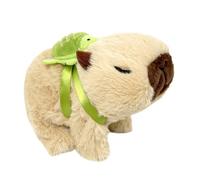 Capybara - Cute Capybara Plush with Turtle Backpack, Electric Interactive Animal Toy | Soft Stuffed Capybara with Moving Turtle Backpack, for Boys Girls Kids Ages 3+ for Fun, Cud