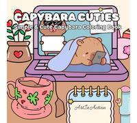 Capybara Cuties: Simple & Cute Coloring Book