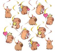 Capybara - Decorazione per feste a forma di animali della Capybara, da appendere, decorazione per feste di compleanno, baby shower