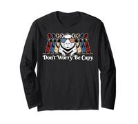 Capybara Don't Worry Be Capy Lovers Vintage 4 luglio #25D46 Maglia a Manica