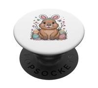 Capybara Easter Bunny Capybaras PopSockets PopGrip Adesivo