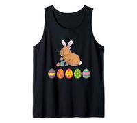 Capybara Easter Bunny Pittura Uova Divertente per Bambino Bambino Canotta