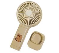 Capybara Electric USB Hand Fans - Mini ventilatore portatile ricaricabile con design capybara , ufficio o uso di viaggio | Raffreddamento personale silenzioso, dispositivo a batteria co