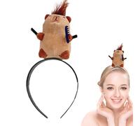 Capybara Fascia per la cura della pelle degli animali, grazioso cerchio in peluche, grande fascia per trucco da donna, comoda e perfetta per lavare il viso o applicare