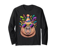 Capybara Festa di Compleanno Cappello Occhiali da Sole Maglia a Manica