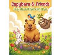 Capybara & Friends: Easy Animal Coloring Book