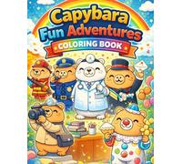 Capybara Fun Adventures: Coloring Book