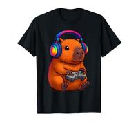 Capybara Gamer Lover Cute Animal Gaming Squad Maglietta