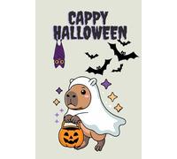 Capybara Geist Halloween Notizbuch - A5 Format | 100 Leere Seiten mit süßem Halloween Design: Perfektes Sketchbook, Journal & Tagebuch für Kinder, ... die Capybaras und Halloween lieben