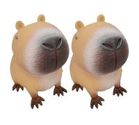 Capybara generico Squeeze giocattolo carino Stress sollievo Decompressione Anti-Stress Toy Fun Christmas Regali for bambini adulti (2 set di 2 carini Capybaras)