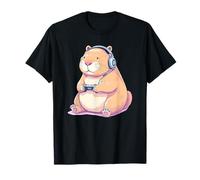 Capybara Giocare Videogiochi Divertente Maglietta