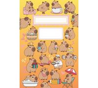 Capybara Golden Glow: Yellow Orange Gradient Pastel Notebook for Journaling, Creativity, and Daily Planning: Kawaii Capybara Journal with Matte ... Artists, Animal Fans, and Positivity
