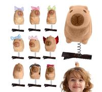 Capybara Hairclip Animal Hair Accessories Capybara Hairpin Kids Hair Clips Fashion Hair Accessories Animal Hair Clip Set Capybara Hair Barrette Cute Animal Hairpins Capybara Accessories Children's Hai