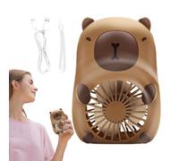 Capybara Handheld Fan - Portable Mini USB Recharging Fan | 3-Speed Cooler