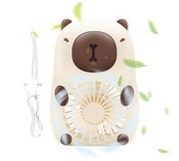 Capybara Handheld Fan - Portable Mini USB Recharging Fan | 3-Speed Cooler